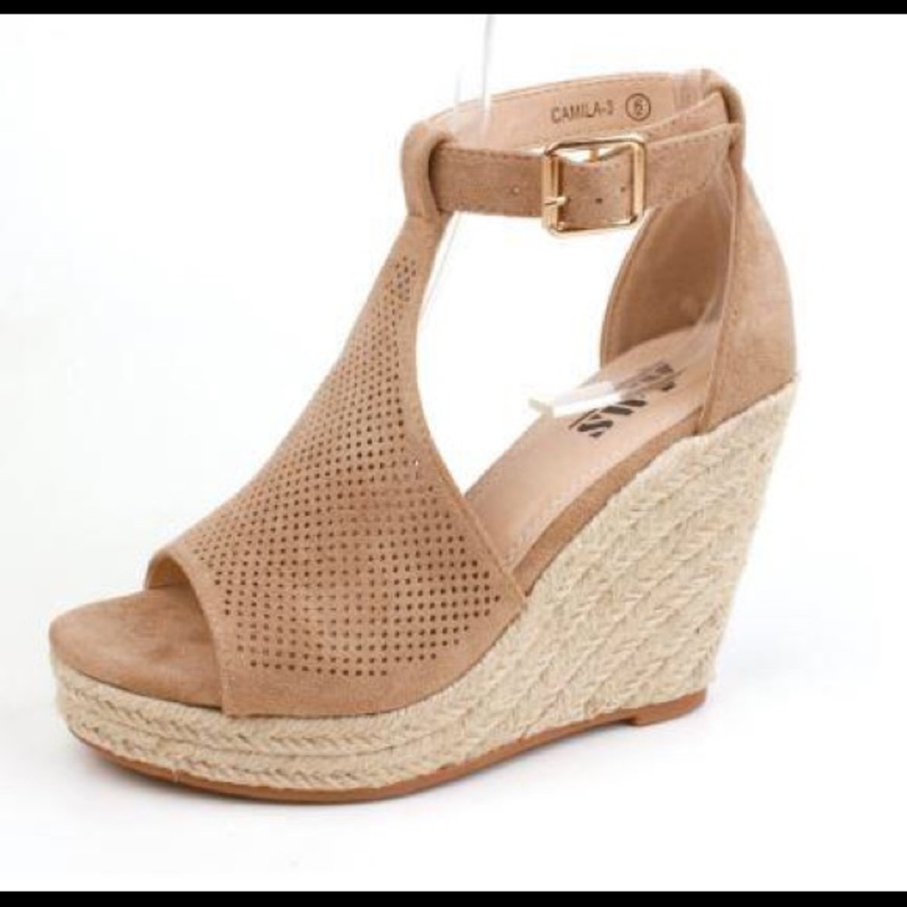 Perfectly Wedged Sandal, Taupe